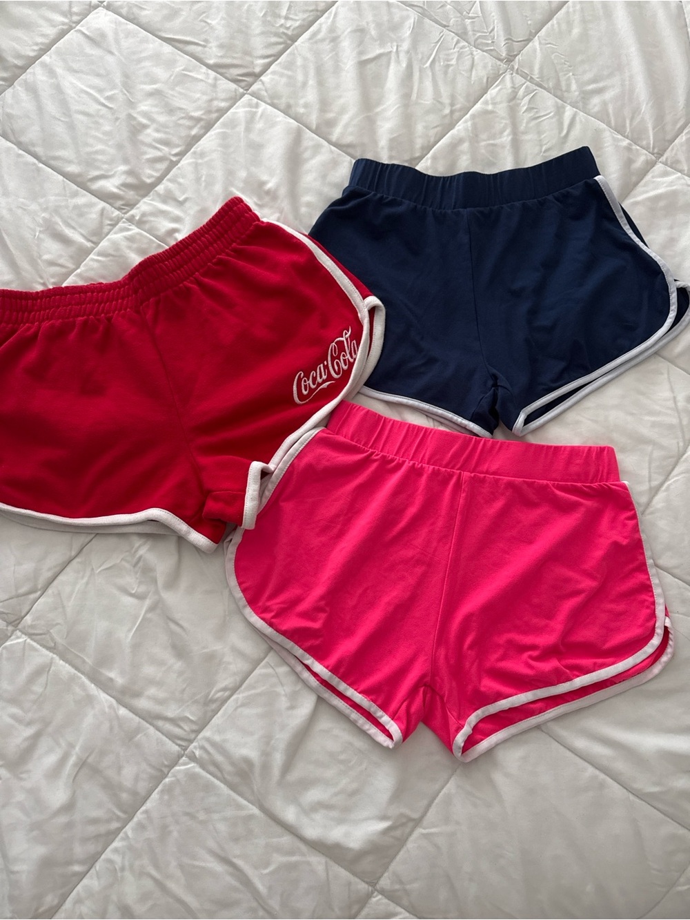 Coca-Cola and Aquasport Athletic Runner Shorts Trio